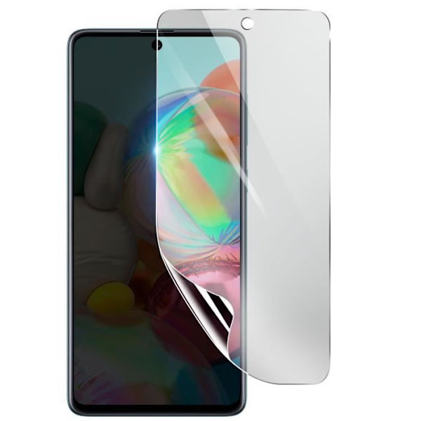 Näytönsuoja - 3MK - Samsung Galaxy A71 - Iskunkestävä Hydrogeeli - Läpinäkyvä - Naarmuuntumaton Transparent