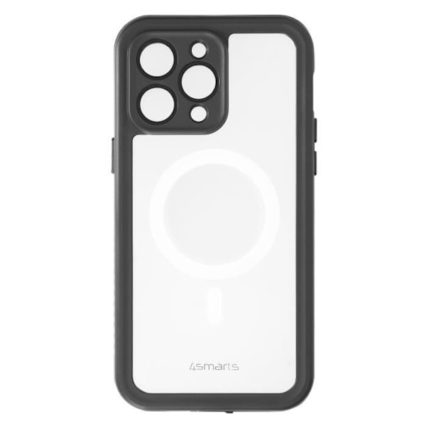 Kotelo iPhone 14 Prolle vedenpitävä IP68 4Smarts Active Pro Ultimag Stark Black Svart