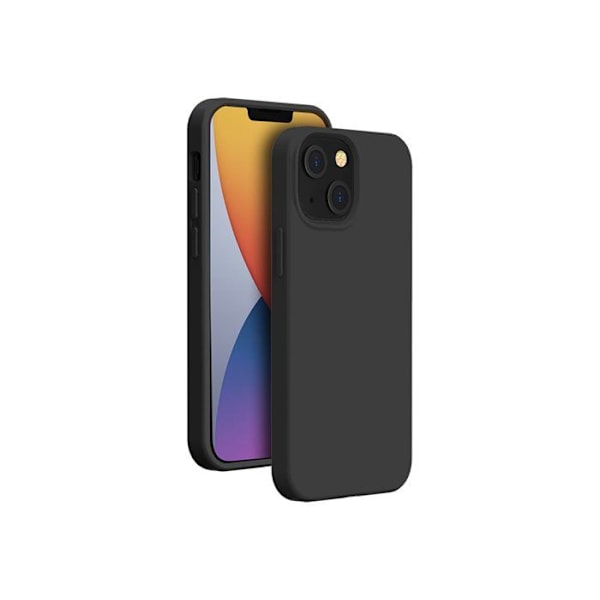 Coque - BIGBEN - iPhone 13/14 - Mjuk SiliSoft - Stötabsorberande - Matt Svart Svart