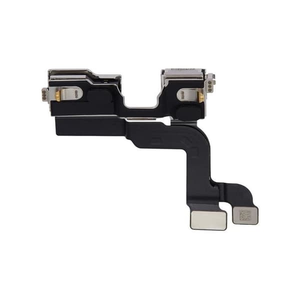 Frontkamera til iPhone 14 - Frontudskiftning - Sort - Frontkamera modul og forbindelse kabel Svart