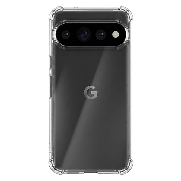 Silicone cover til Google Pixel 11 Pro med forstærkede hjørner, gennemsigtig Vit