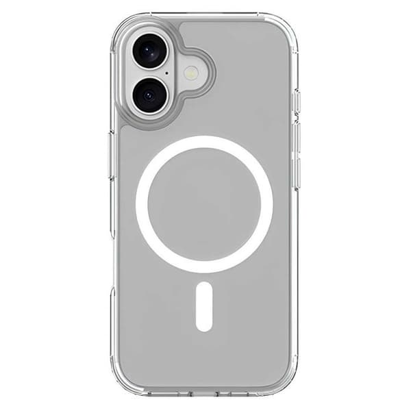 MagSafe Cover - JUST IN CASE - iPhone 17 - Forstærket TPU - Transparent - Forstærket Beskyttelse Vit