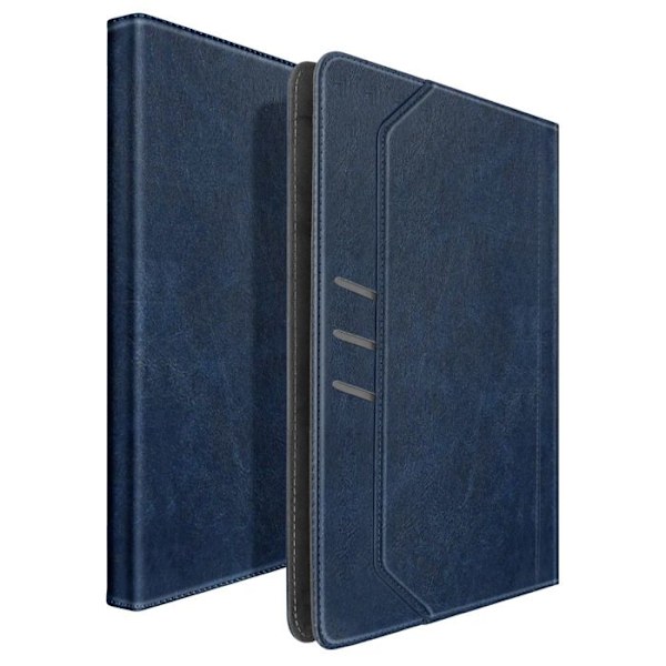 Retro etui til 10 tommers tablet, justerbart stativ og kortholder i natteblå