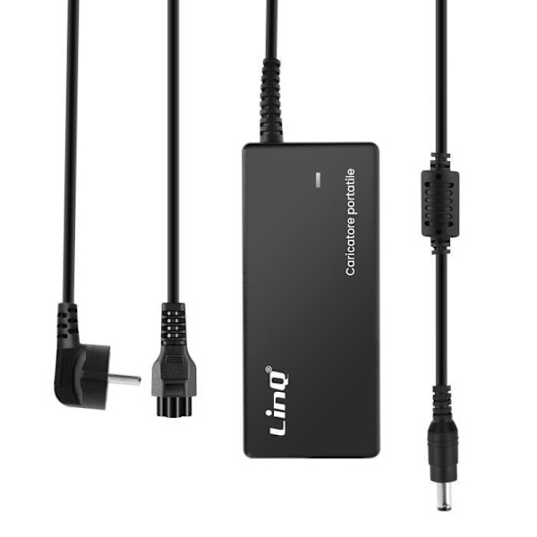 Laddare Sektor - LINQ - AC-6025 - 60W - Kontakt 5.5 x 2.5mm - Svart Svart