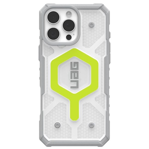 Coque iPhone 16 Pro - UAG Pathfinder Clear Magsafe - Active Neon