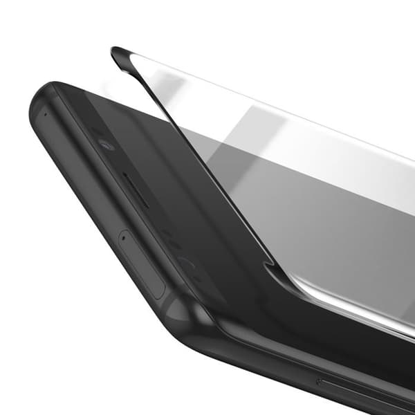 Härdat glas för Galaxy S9 Plus böjd repbeständig ultrastark transparent Vit