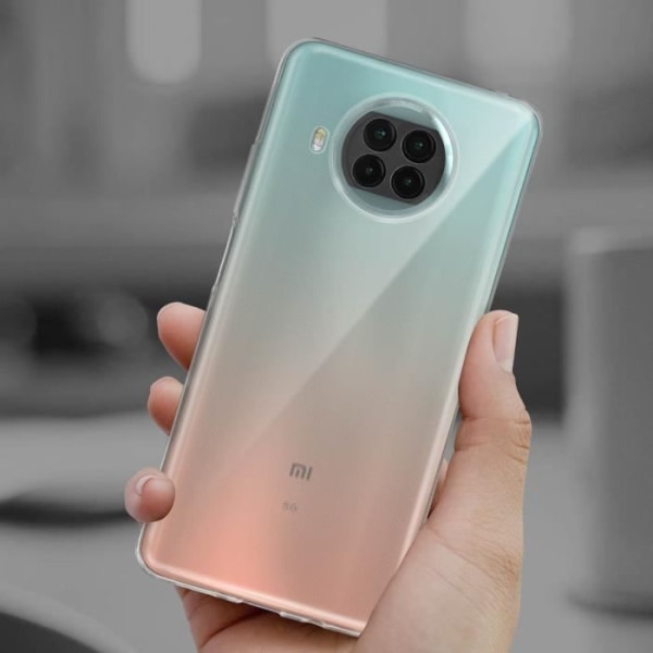 Pehmeä kotelo ja karkaistu lasikalvo Xiaomi Mi 10T Litelle - AVIZAR - Musta