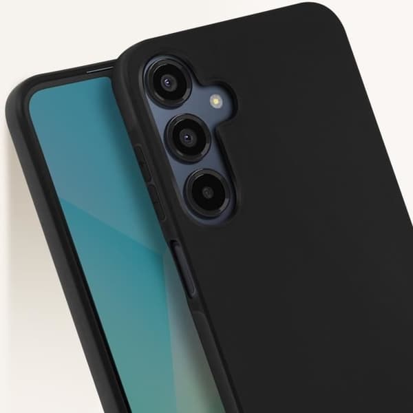 Coque - Samsung - Galaxy A16 - Silikone Blød - Beskyttelse mod Rids - Mat Finish Svart
