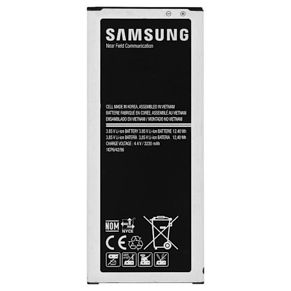 Original Samsung batteri för Samsung Galaxy Note 4 - 3220mAh EB-BN910BBE