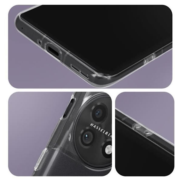 AVIZAR Skyddsfodral för OnePlus 11 - Ultratunn Gel Silikon - Anti-gulning Micro Dot Texture Vit