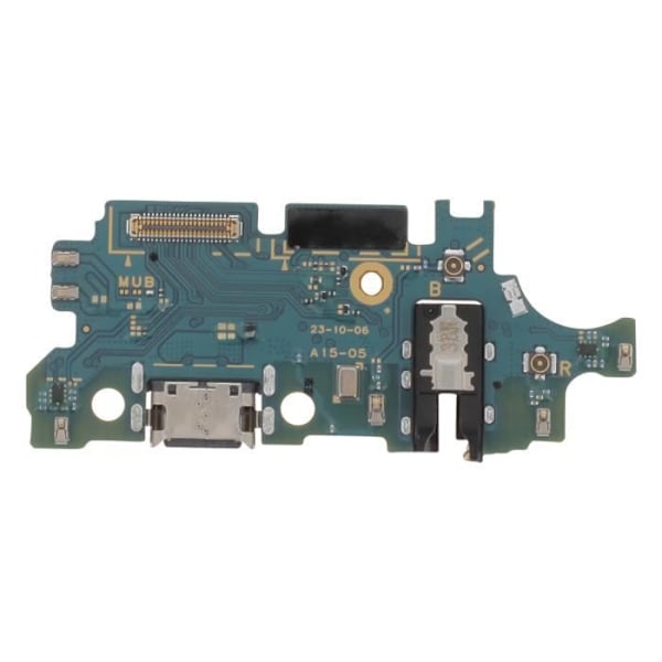 USB C-latausliitin Galaxy A15:lle Mikrofonilla + 3,5 mm liitännällä Musta - AVIZAR - Galaxy A15 - Musta - 9 g Svart