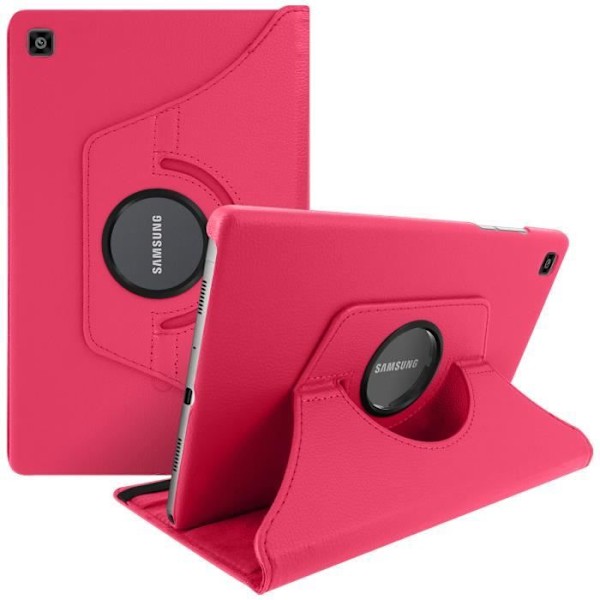 Galaxy Tab A7 10.4 2020 kotelo - AVIZAR - 360° kääntyvä jalustan toiminnallinen kansi - Fuschia Pink Fuschia rosa