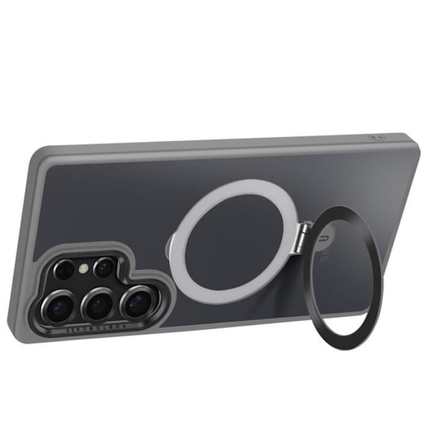 Coque MagSafe för Samsung Galaxy S25 Ultra Stöttålig Videostöd Grå Grå