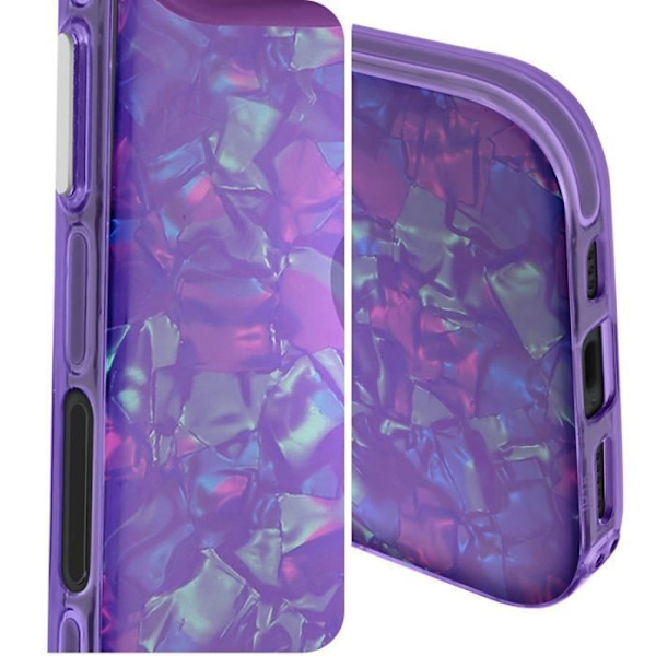 Fodral till iPhone 16 Plus Stötsäker Mjuk Tutti Frutti Lila Lila