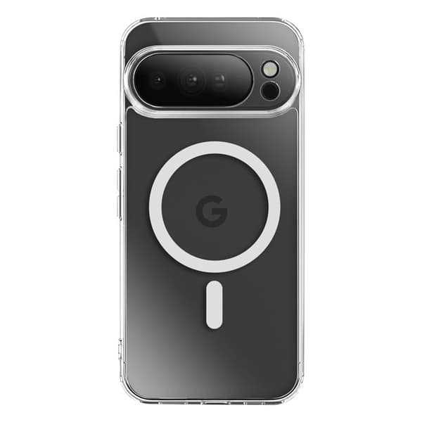 Coque Pixelsnap til Google Pixel 10 Pro XL Kompatible MagSafe Tilbehør Gennemsigtig Vit