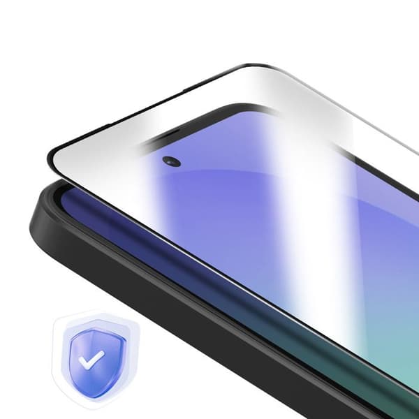 Skærmbeskyttelse til Galaxy A37 Hybrid Design Full Glue 5D Transparent Vit