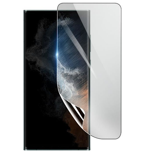 Näytönsuoja - 3MK - Samsung Galaxy S22 Ultra - Iskunkestävä Hydrogeeli - Läpinäkyvä - Naarmuuntumaton Transparent
