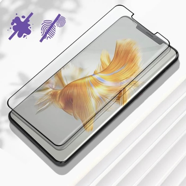 Näytönsuojakalvo - AVIZAR - Huawei Mate 50 Pro - Karkaistu lasi - 9H Kovuus - Täydellinen suoja Svart