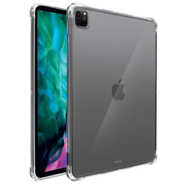 Coque Silikone Fleksibel - AVIZAR - iPad Pro 12.9 2020/2018 - Gennemsigtig Hvid - Stødbeskyttelse - Ultra-Tynd Klar vit