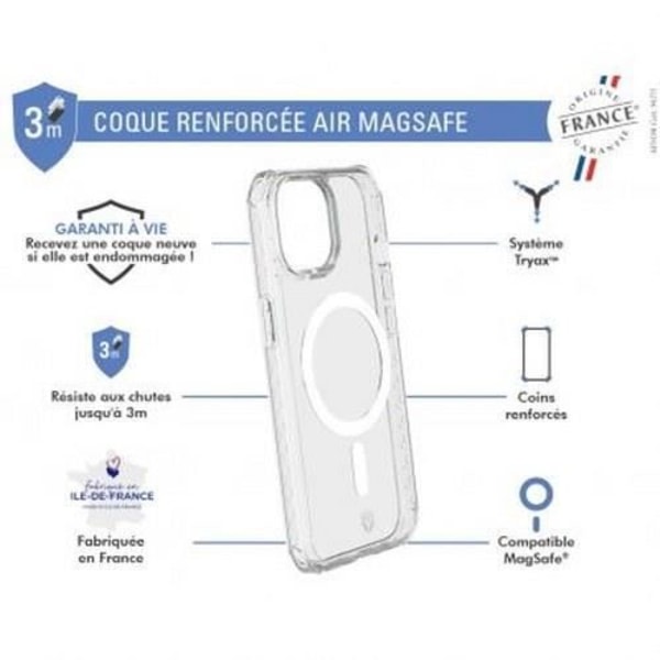 MagSafe-kompatibelt AIR-förstärkt fodral för iPhone 15 Plus Force Fodral Transparent Transparent