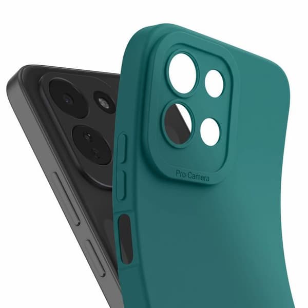 Silicone cover til Xiaomi Redmi 17, blød beskyttelse, stødabsorberende, grøn Grön