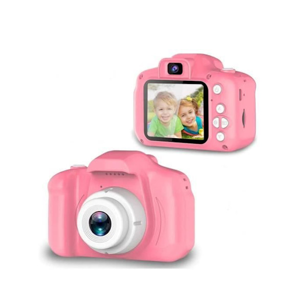 Digitalkamera - TECHKIDS - EasyClick Lightweight - Pink - Til børn - USB genopladelig Rosa