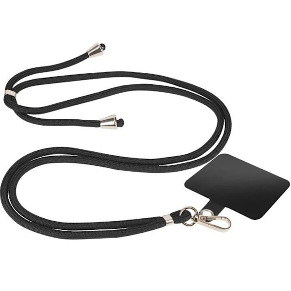 Kaulanauha puhelimelle säädettävä 85cm Akashi Black sort