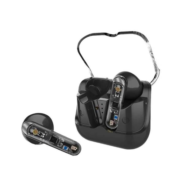 TWS hörlurar Bluetooth 5.3 Modell Steeve Svart Svart