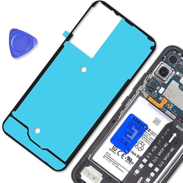Batteri Dæksel Klæbemiddel til Galaxy A15 4G / 5G Service Pack Samsung Sort / Blå Svart blå