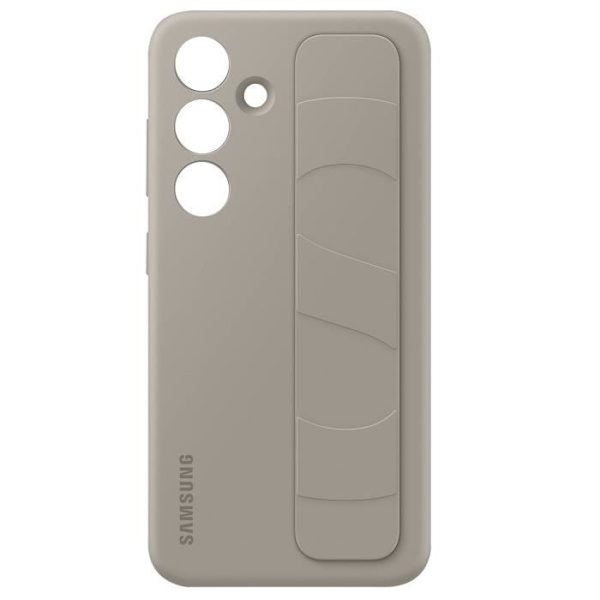 Kotelo Samsung Galaxy S24 Handle Grip Kickstand Tuki Samsung Grey Grå