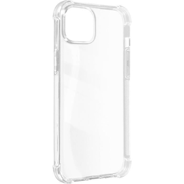 Fodral till Apple iPhone 15 Plus - AVIZAR - Classic Bump - Stötsäker Mjuk - Genomskinlig Vit