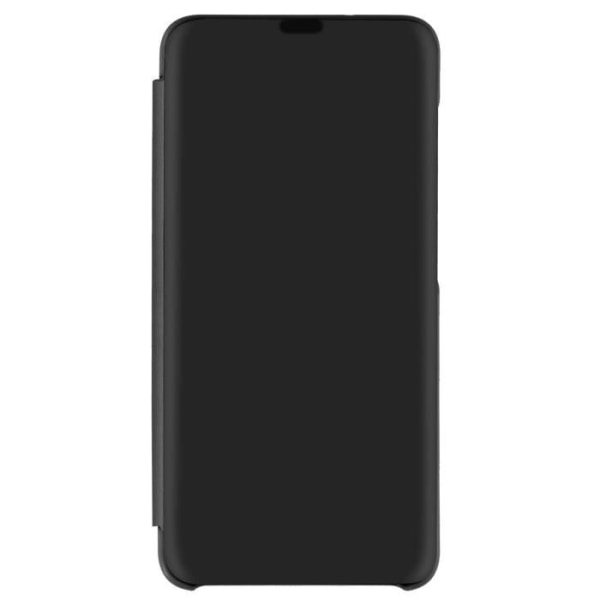 Hus - AVIZAR - Samsung Galaxy S21 FE - Translucent klap med spejleffekt - Støttefunktion - Sort Svart
