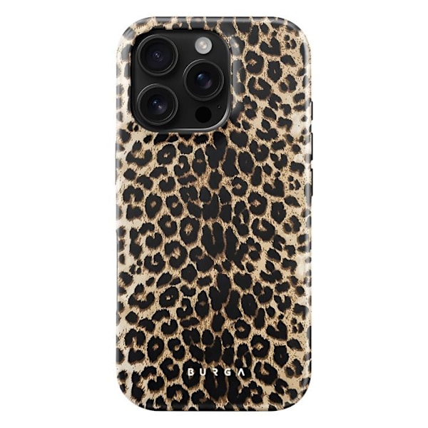 Coque til iPhone 16 Pro Stødabsorberende Elegant Leopard Højre Kanter