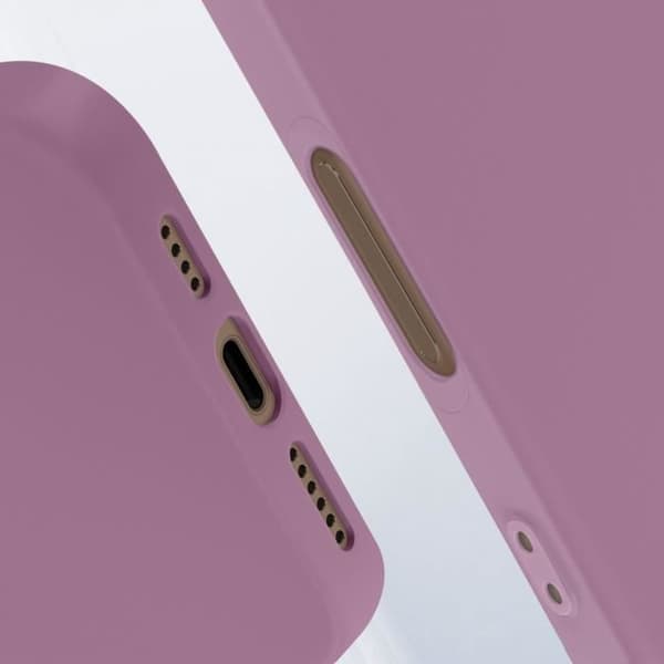 Smartphone-cover - AVIZAR - iPhone 16 Pro Max - Fleksibelt Silikone - Lilla - Støtte-ring Lila