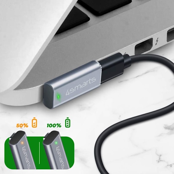 USB C - MagSafe 2 Magneettiadapteri MacBook Pro ja Air 4Smarts Pengar