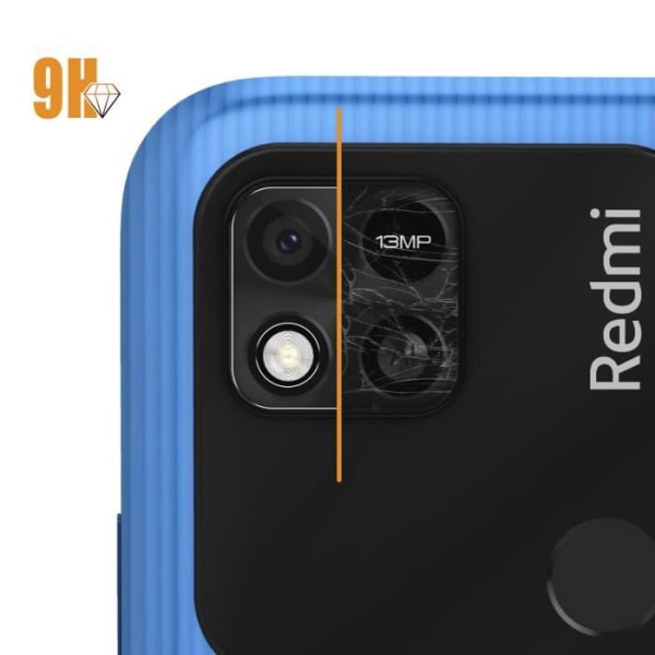 Suojakalvo - AVIZAR - Xiaomi Redmi 9C - 9H karkaistu lasi - Sormenjälkiä estävä - Naarmuuntumaton Transparent