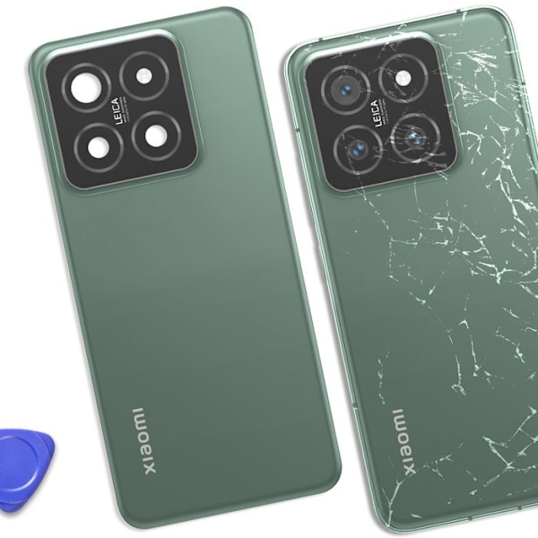 Bakre glas för Xiaomi 14 Original Service Pack Xiaomi Grön Grön