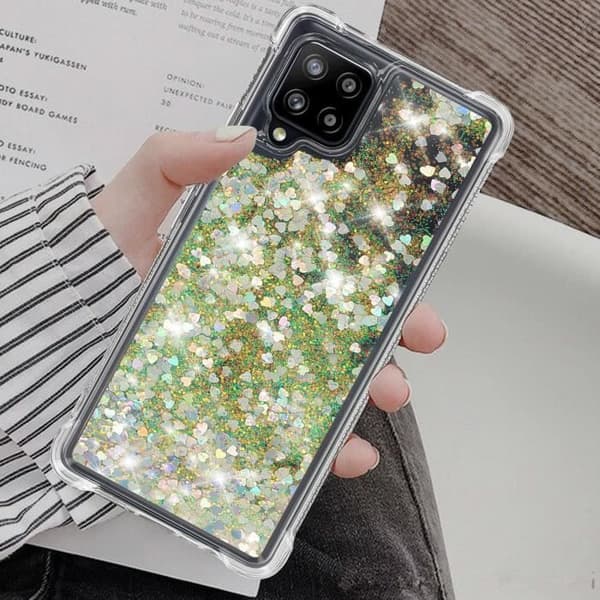 Coque - AVIZAR - Samsung Galaxy A42 5G - Blød - Paillette - Timeglas Effekt Pengar