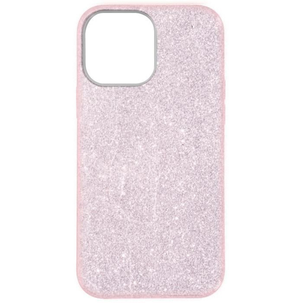 Beskyttelsesskal - AVIZAR - iPhone 13 - Semi-stiv silikone - Glitrende - Rosa Rosa