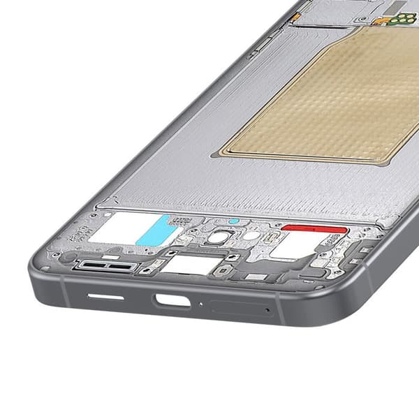 Originalt Central Chassis til Galaxy S25 FE Service Pack Samsung Sort Svart