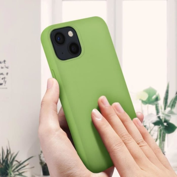 iPhone 13 Mini Silicone Case Puolijäykkä Soft-touch viimeistely limenvihreä Vihreä