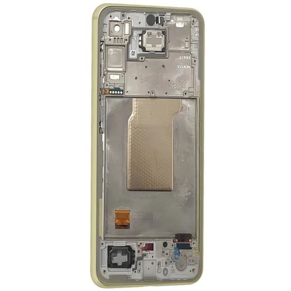 Skärm för Samsung Galaxy A35 LCD + Touchglas + Original Samsung Chassi Grön Citron Grön