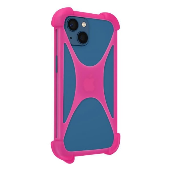 Smartphone taske op til 6,7 tommer Universal Silikone Gel Stretchable pink Pink