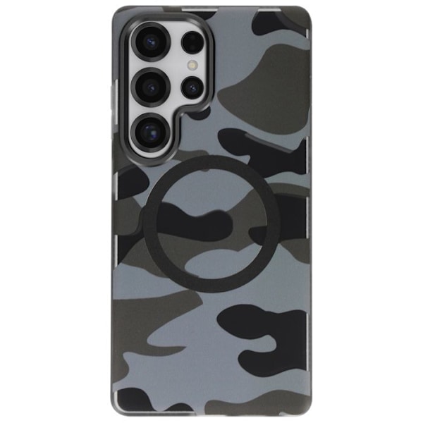 Coque MagSafe för Samsung Galaxy S25 Ultra F-Protect Forcell Camouflage Grön