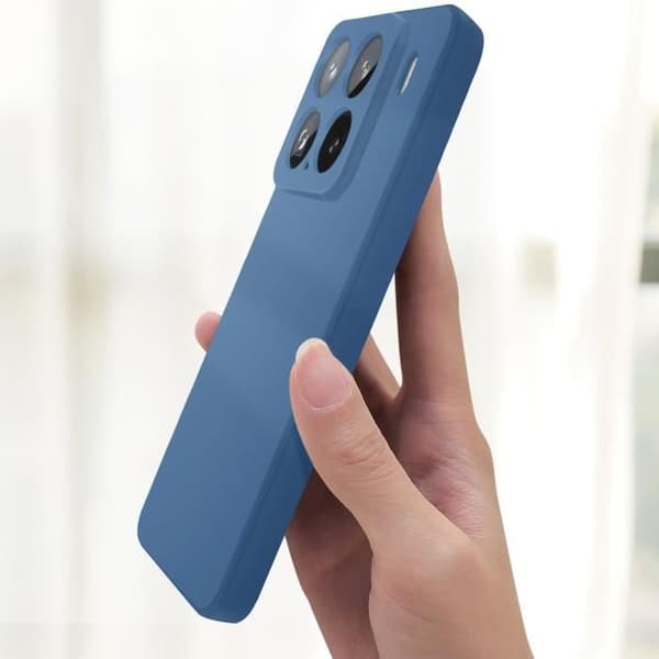 Coque - Xiaomi 15 - Blød Silikone - Ridsebeskyttelse - Elegant Matt Finish Blå