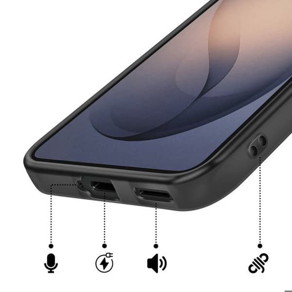 Cover til Galaxy S26 Mat Finish i Blødt Silikone Sort Svart
