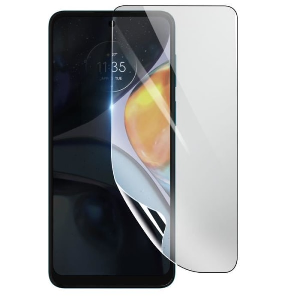 Skærmbeskytter - 3MK - Motorola Moto G22 - Stødsikker Hydrogel - Gennemsigtig - Ridsefast Transparent