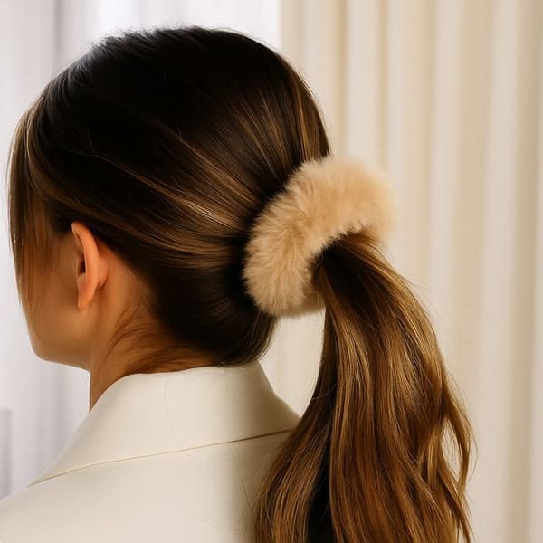 Chouchou - AVIZAR - Klassisk - Fluffy Fur - Beige - Til Kvinder beige