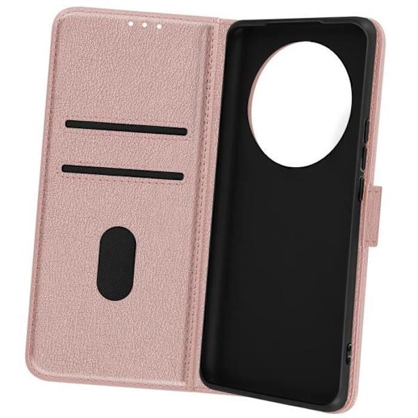 Kotelo Honor Magic 6 Lite 5G:lle - AVIZAR - Chesterfield - Lompakko ja videoteline - Vaaleanpunainen Rosa