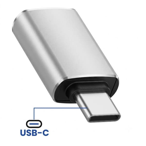 OTG USB-C Han til USB 3.0 Hun Blue Star Sølv